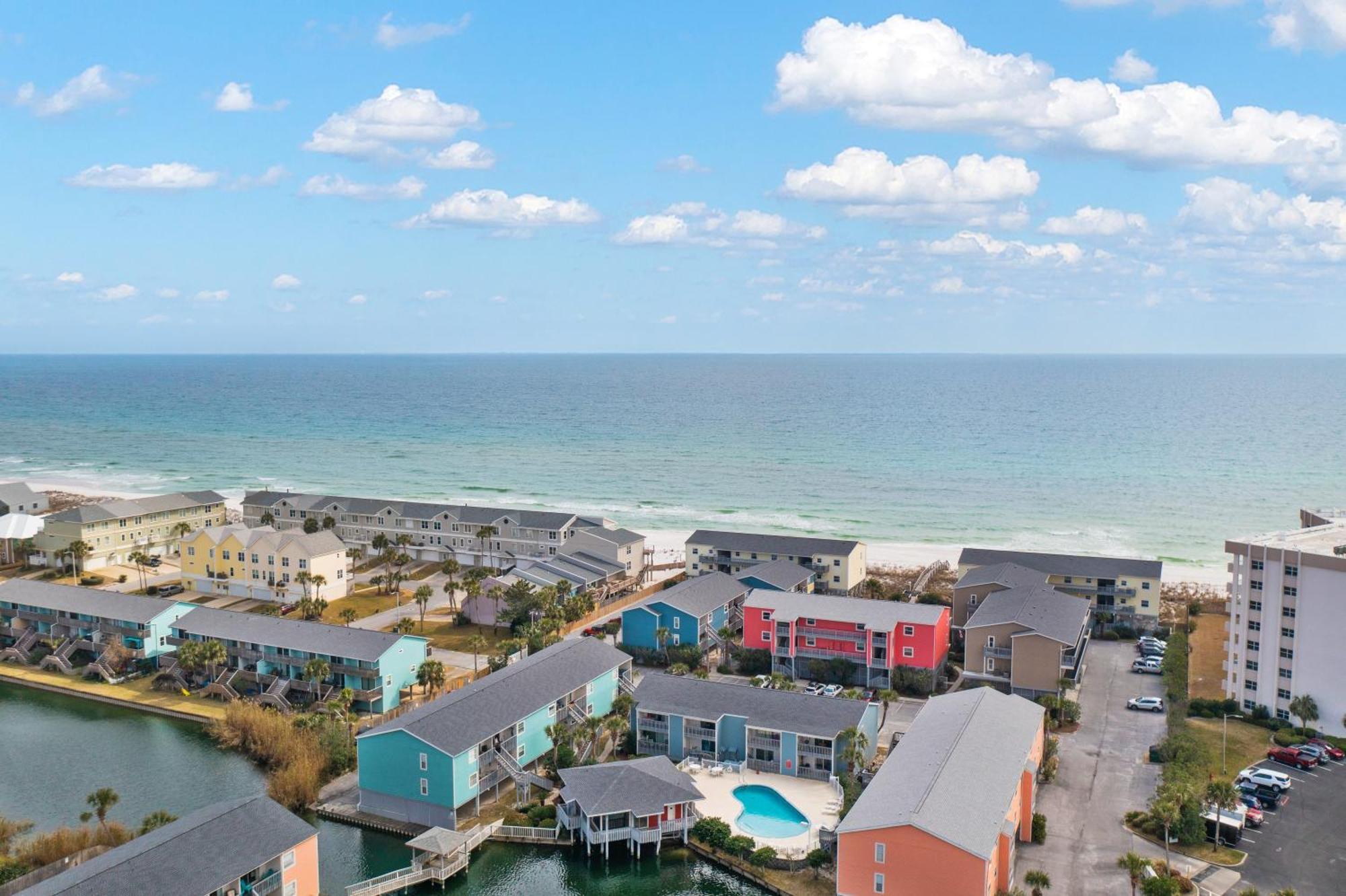Villas On The Gulf L1- Ocean View Steps To Beach! 彭萨科拉海滩 外观 照片